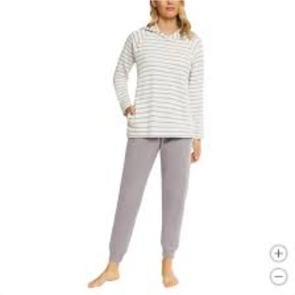 Max & Mia Women's Waffle Knit Lounge Pajama Set Size XL Hoodie And Jogger (NEW) - Picture 4 of 13